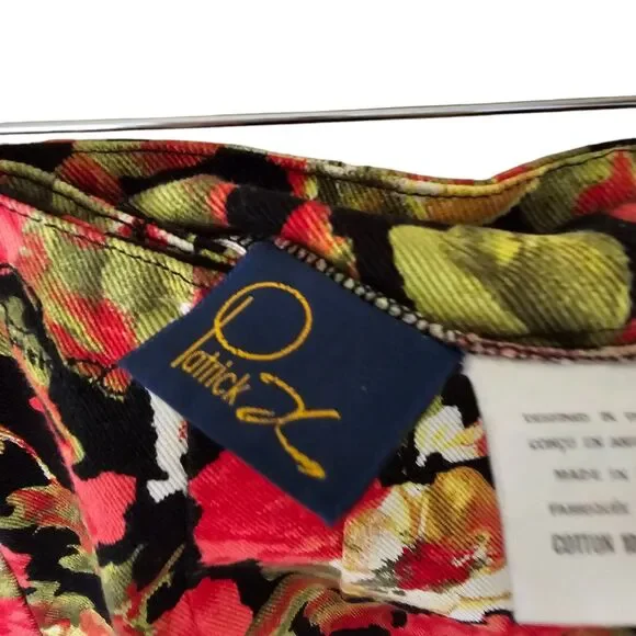 Vintage Patrick X Long Wrap Skirt size 10 Multicolor Floral - Picture 10 of 16